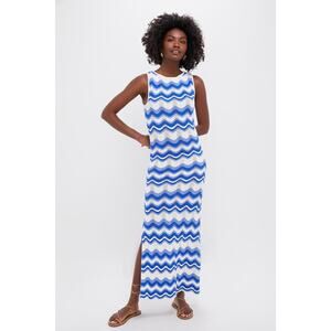 KIVARI Blue Wave Leighton Maxi Dress Szie 4 NWOT Retail $249 Tuckernuck